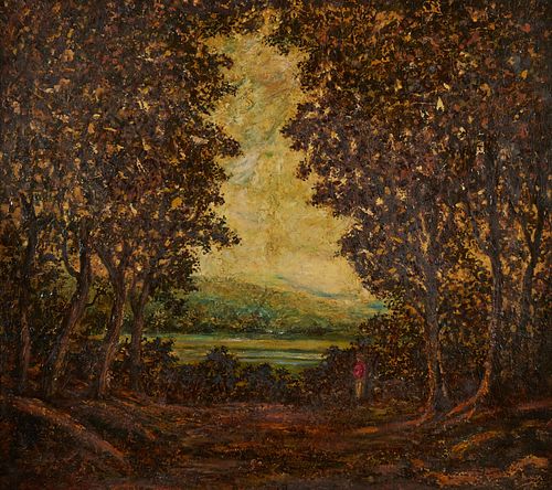 STYLE OF RALPHN BLAKELOCK LANDSCAPE