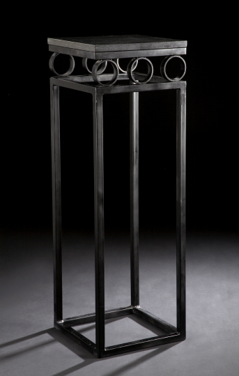 Stylish Contemporary Ebonized Metal