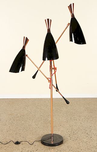 STYLISH COPPER FLOOR LAMP MANNER OF