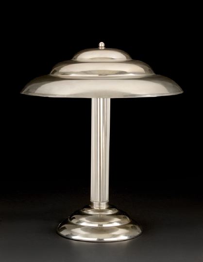 Stylish French Nickel and Glass