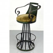 Stylish scroll arm steel barst