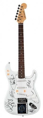 STYX BAND SIGNED GUITAR.Styx B