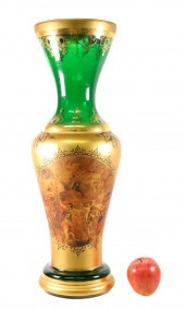 SUBSTANTIAL BOHEMIAN GLASS VAS