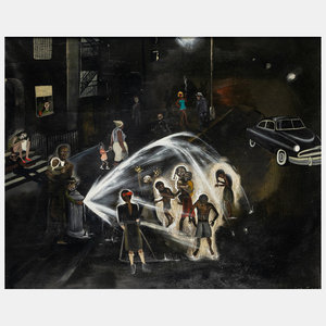 Sue Coe (American, b. 1952) Harlem,