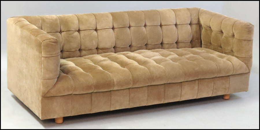 SUEDE UPHOLSTERED SOFA. Together