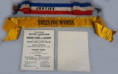 SUFFRAGETTE SASH "VOTES FOR WO