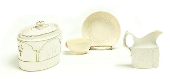 SUGAR BOWL  CREAMER AND CUP AND