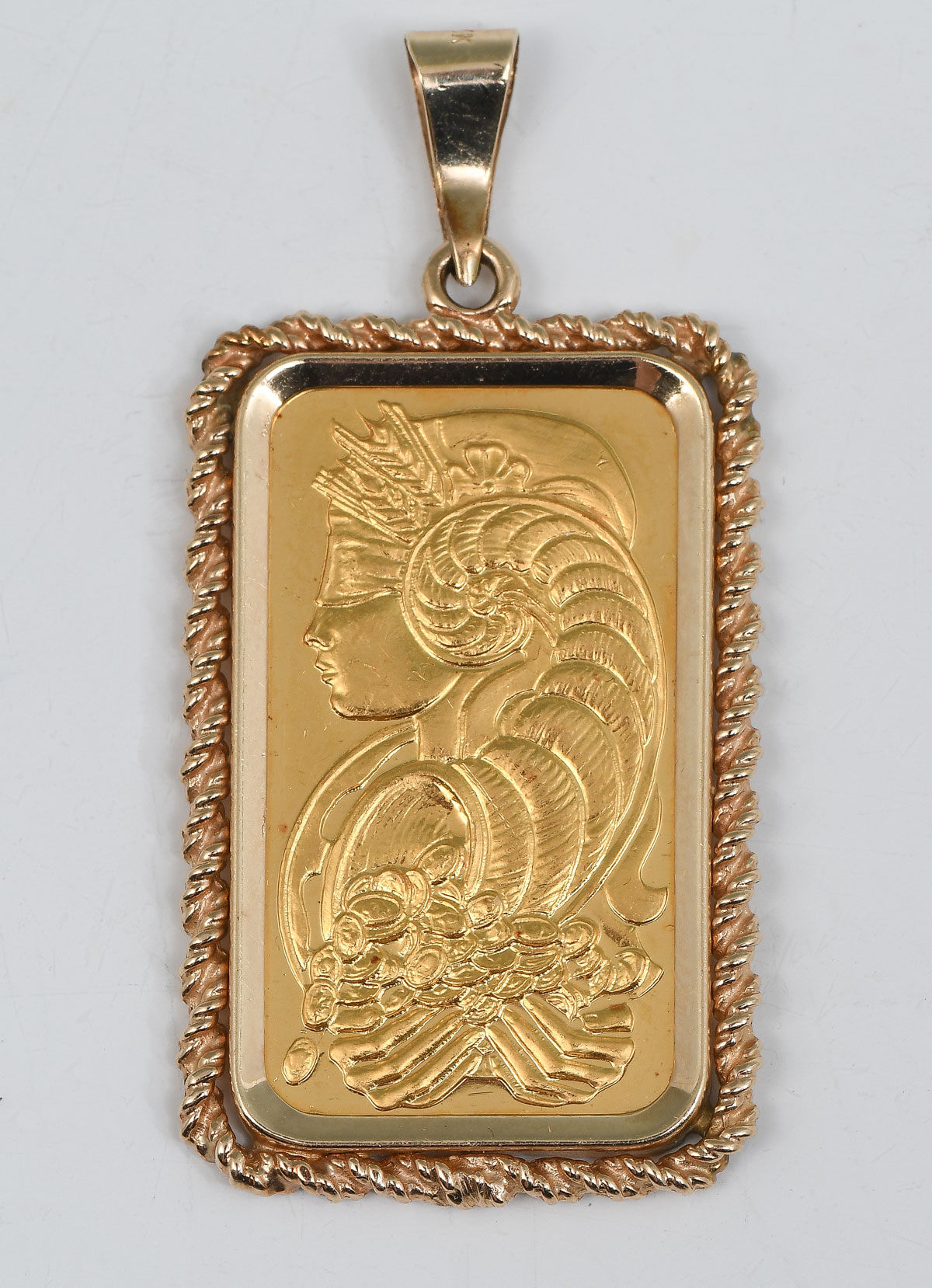 SUISSE HALF OUNCE GOLD BAR WITH 14K