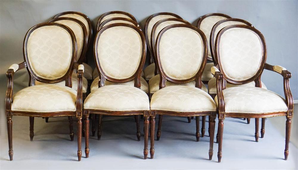 SUITE OF 12 LOUIS XVI STYLE