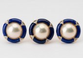 SUITE OF 14 KARAT YELLOW GOLD,