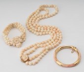 SUITE OF 14 KARAT YELLOW GOLD