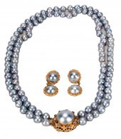 SUITE OF 14 KARAT YELLOW GOLD,