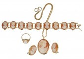 SUITE OF 14 KARAT YELLOW GOLD