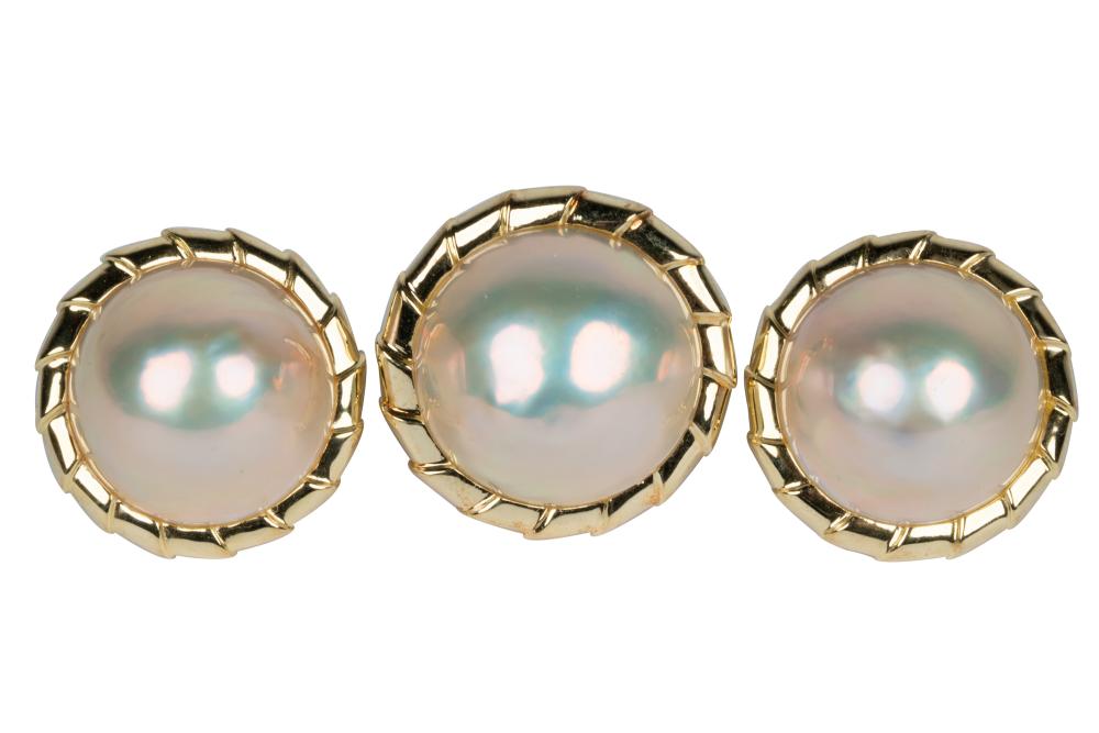SUITE OF 14 KARAT YELLOW GOLD &