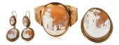 SUITE OF ANTIQUE SHELL CAMEO A