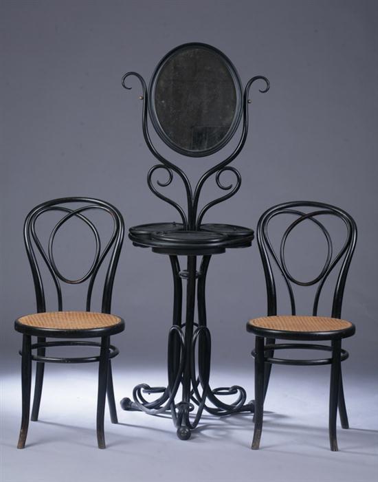 SUITE OF AUSTRIAN EBONIZED BENTWOOD