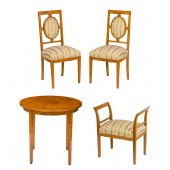 SUITE OF BIEDERMEIER CURLY AND