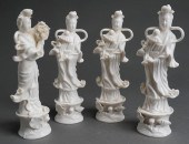 SUITE OF FOUR BLANC-DE-CHINE P