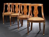 Suite of Four Empire Burled Wa