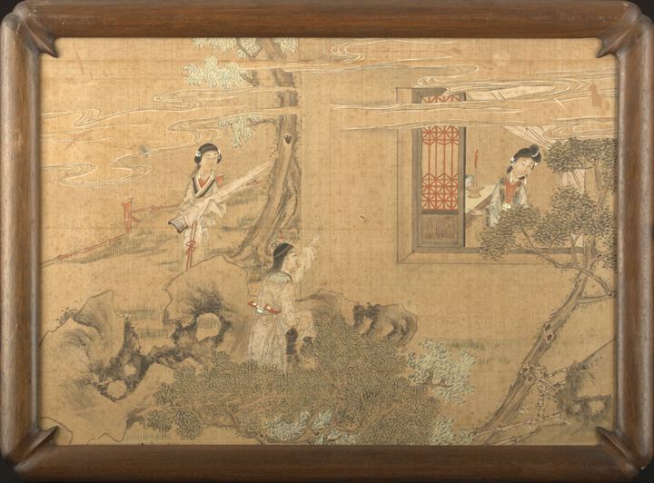 Suite of Four Framed Chinese