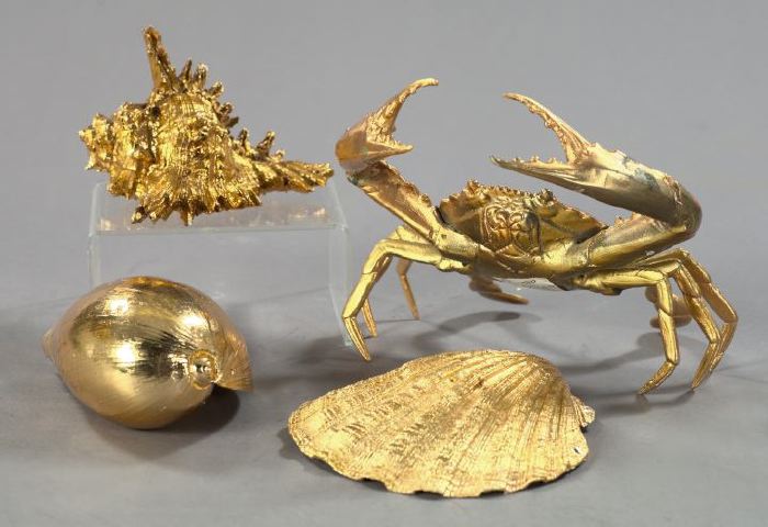 Suite of Four Gilt Sea