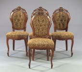 Suite of Four Stained Walnut R