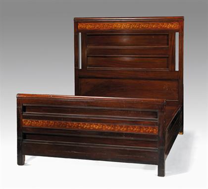 Suite of inlaid mahogany
