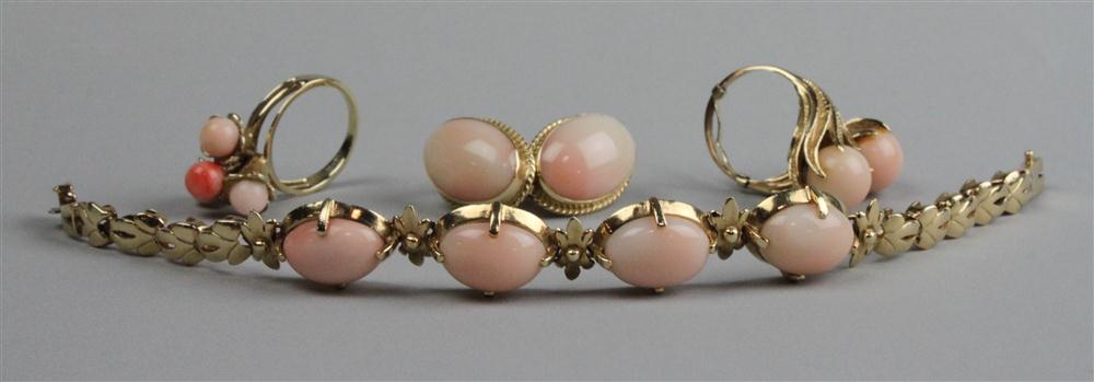 SUITE OF LADY'S YELLOW GOLD AND