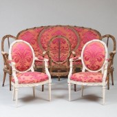 SUITE OF LOUIS XVI PAINTED SEA