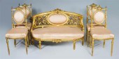 SUITE OF NAPOLEON III GILTWOOD