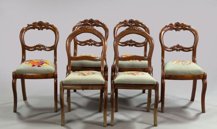Suite of Six American Rococo