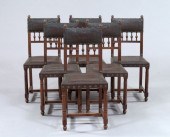 Suite of Six Henri II-Style Oa