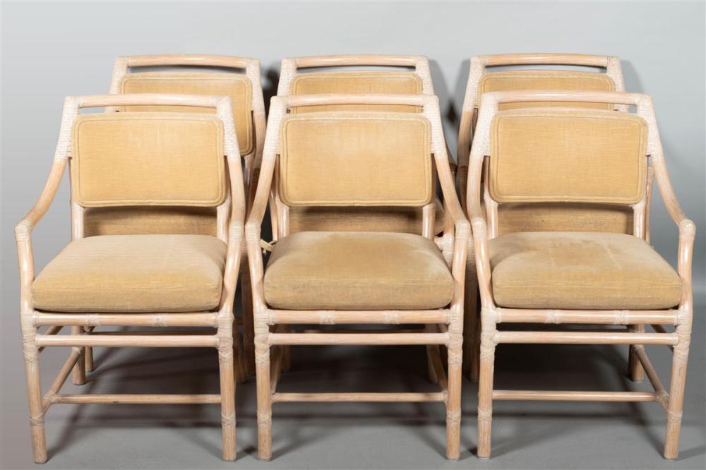 SUITE OF SIX MCGUIRE RATTAN