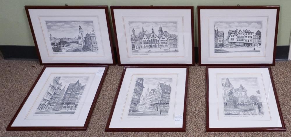 SUITE OF SIX SCENES OF FRANKFURT