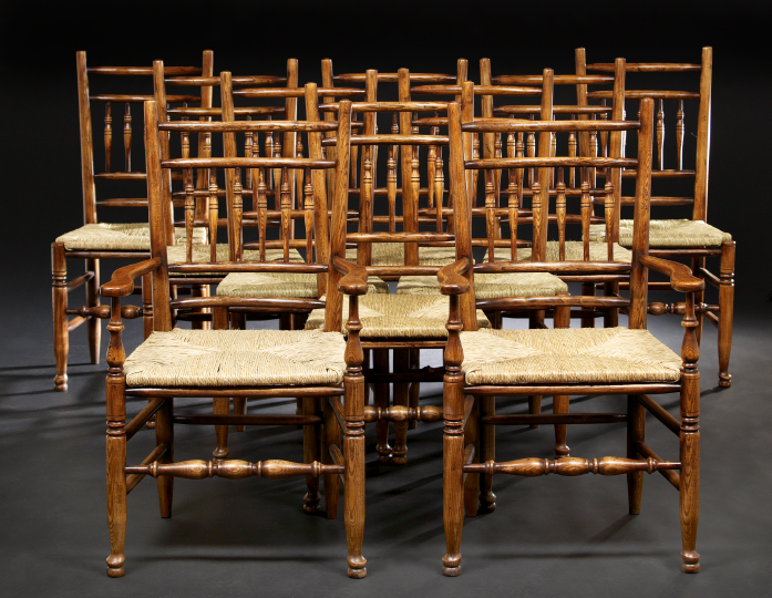 Suite of Ten Country English Oak