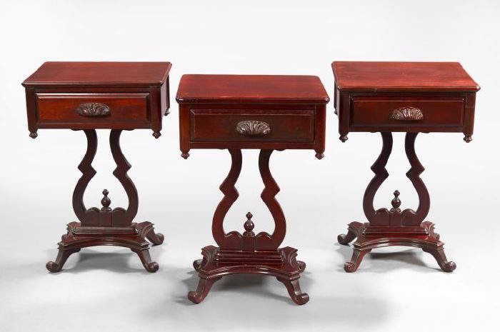 Suite of Three American Mahogany