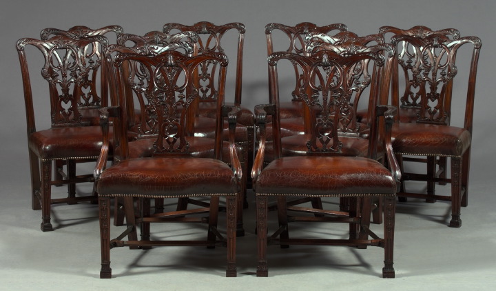 Suite of Twelve English Mahogany