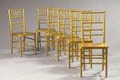 Suite of Twelve Gold-Painted F
