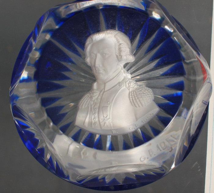 Sulfide crystal paperweight,