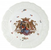 SULKOWSKI ARMORIAL PORCELAIN P