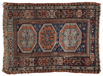 Sumac rug, three central medallions