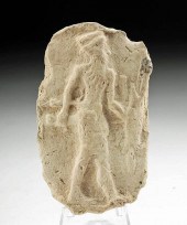 SUMERIAN POTTERY PLAQUE - WARR