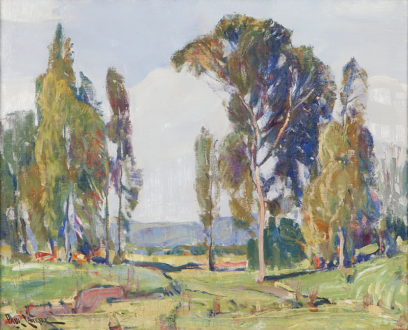 Summer landscape oil on canvas.