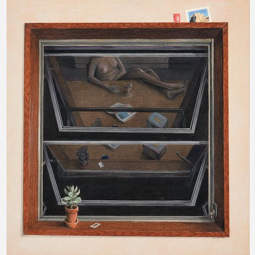 "SUMMER NITE" TROMPE L'OEIL DRAWING