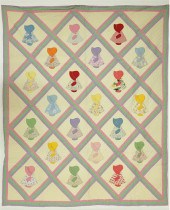 "SUN BONNET GIRL" APPLIQUE QUI