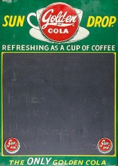 SUN-DROP GOLDEN GIRL COLA TIN