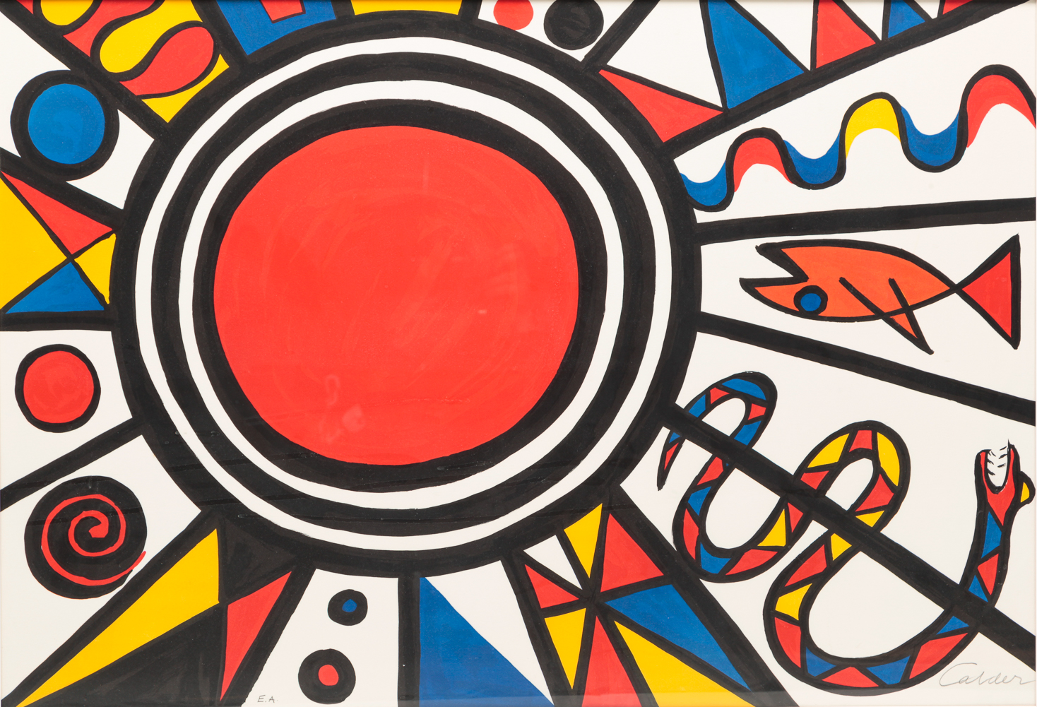 "SUN, SNAKE, FISH" PRINT, ALEXANDER