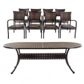 SUNBRELLA METAL WOVEN PATIO TA