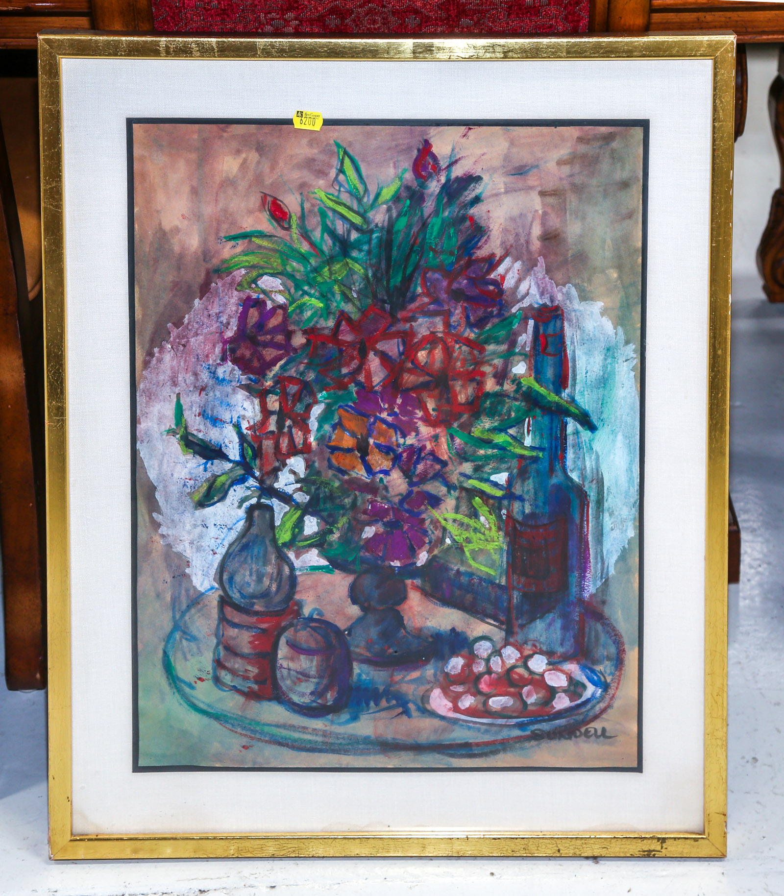 SUNDELL. ABSTRACT STILL LIFE, MIXED