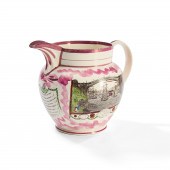 SUNDERLAND PINK LUSTRE JUG, EN